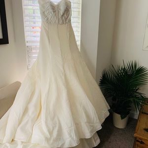 Custom wedding dress inspired ivy/aster sweet pea